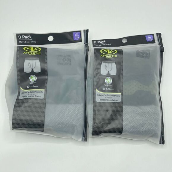 Men's Sustainable Boxer Briefs Underwear, 2, 3 Packs Size 2XL - Picture 1 of 6